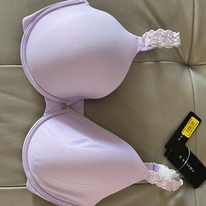 Natori Light Purple Bra with Lace Detail